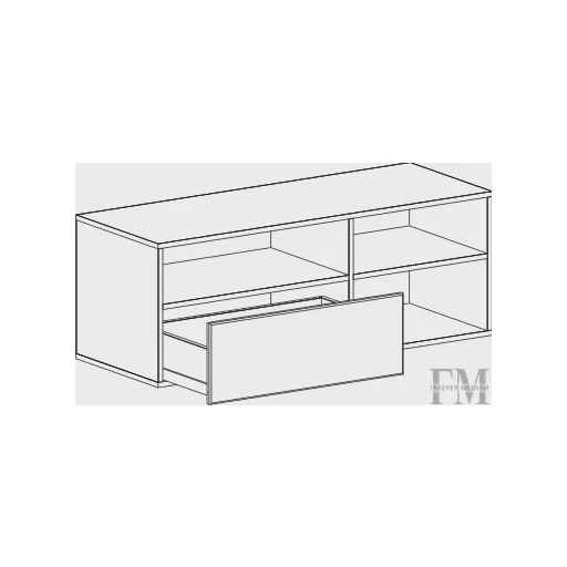 Тумба 1220 «Кёльн», белый глянец